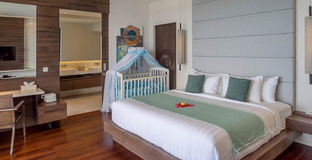 Grand Cliff Nusa Dua -  Master bedroom two with baby cot